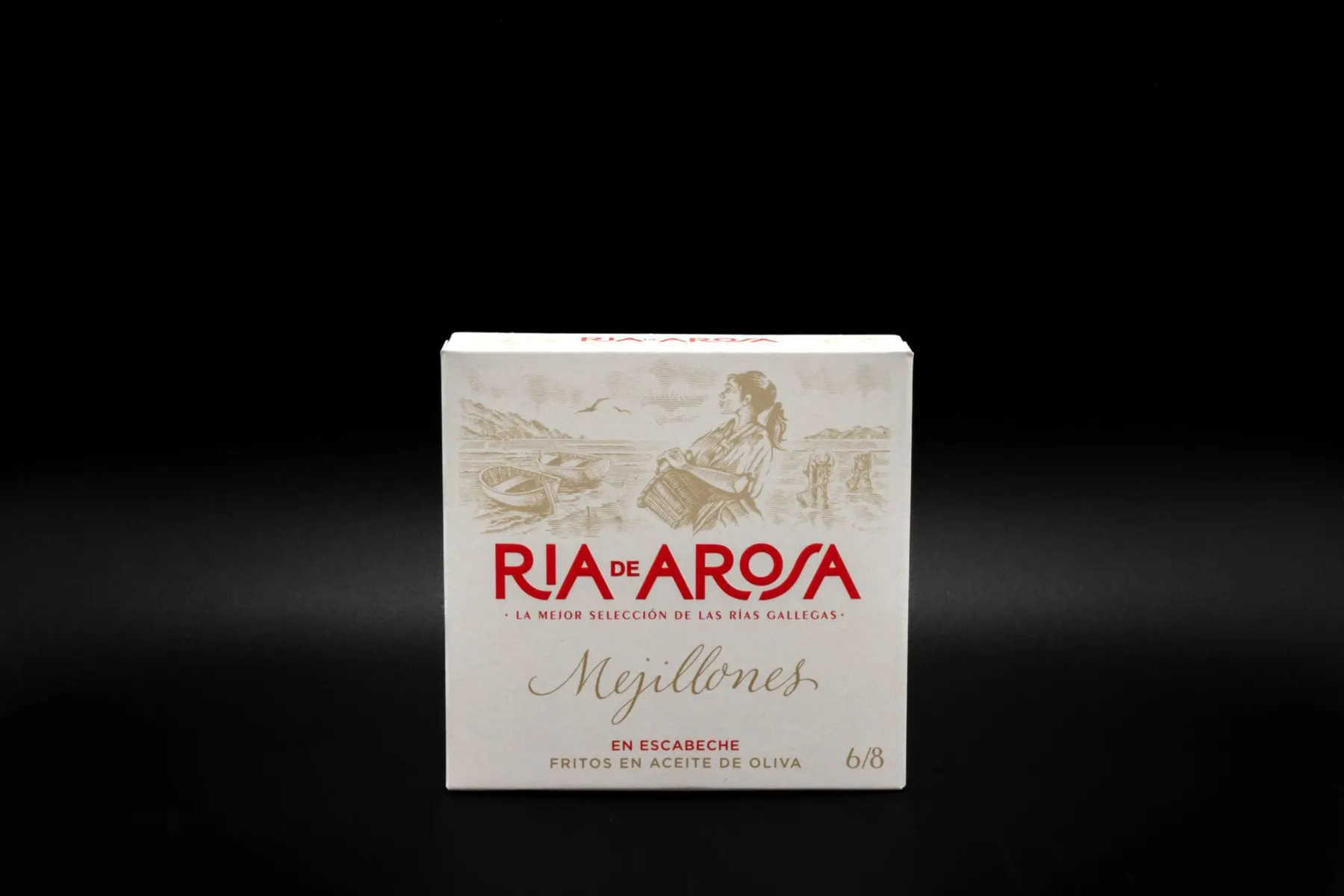 Mejillones en escabeche · Fritos en aceite de oliva · Ría de Arosa