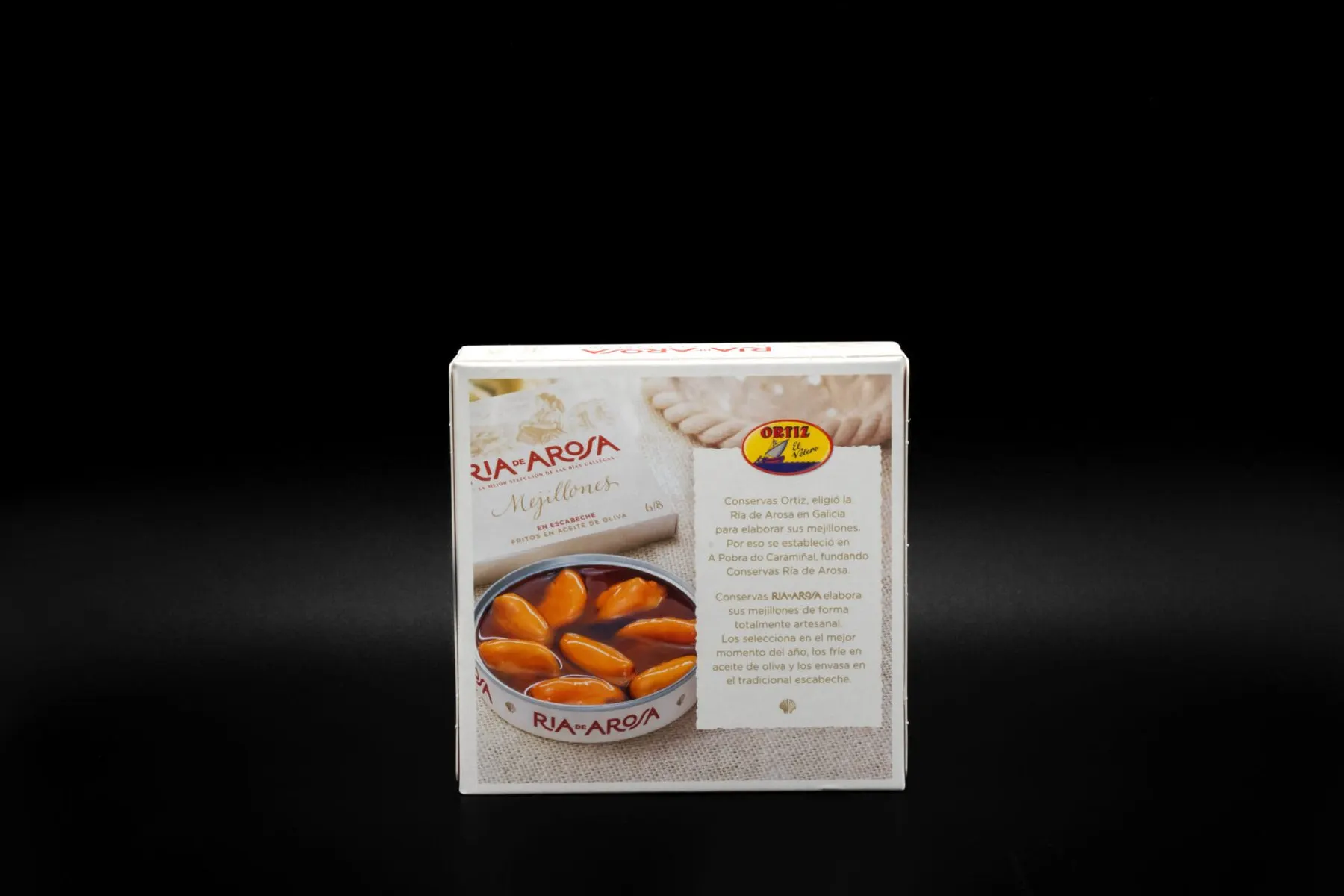 Mejillones en escabeche · Fritos en aceite de oliva · Ría de Arosa