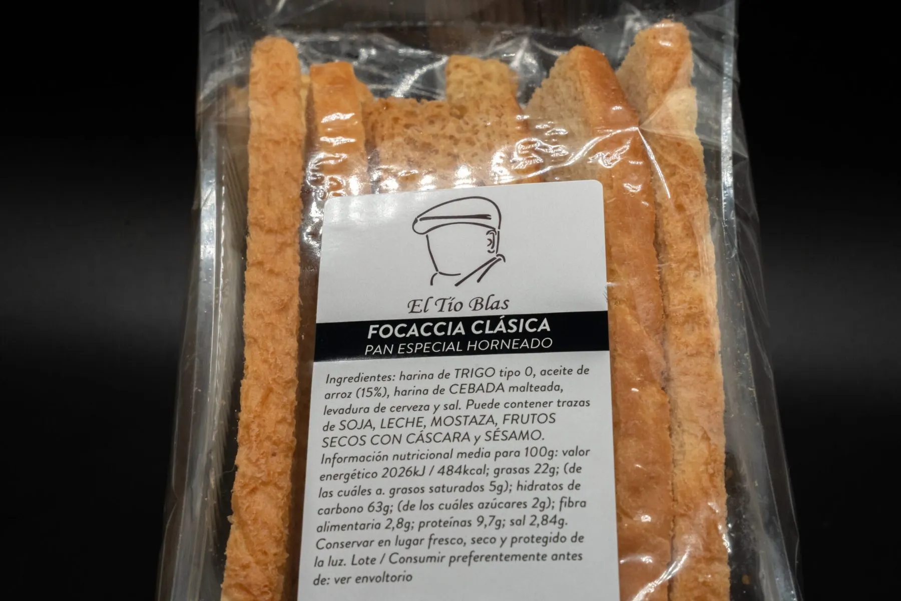 Focaccia clásica El Tío Blas · Pan especial horneado