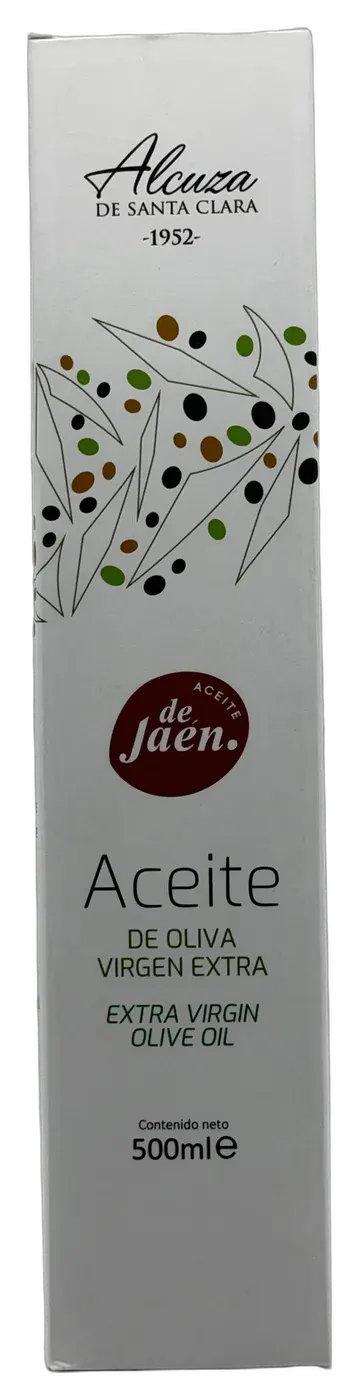 Aceite de oliva virgen extra Alcuza · Santa Clara · Picual ecológico · 500 ml